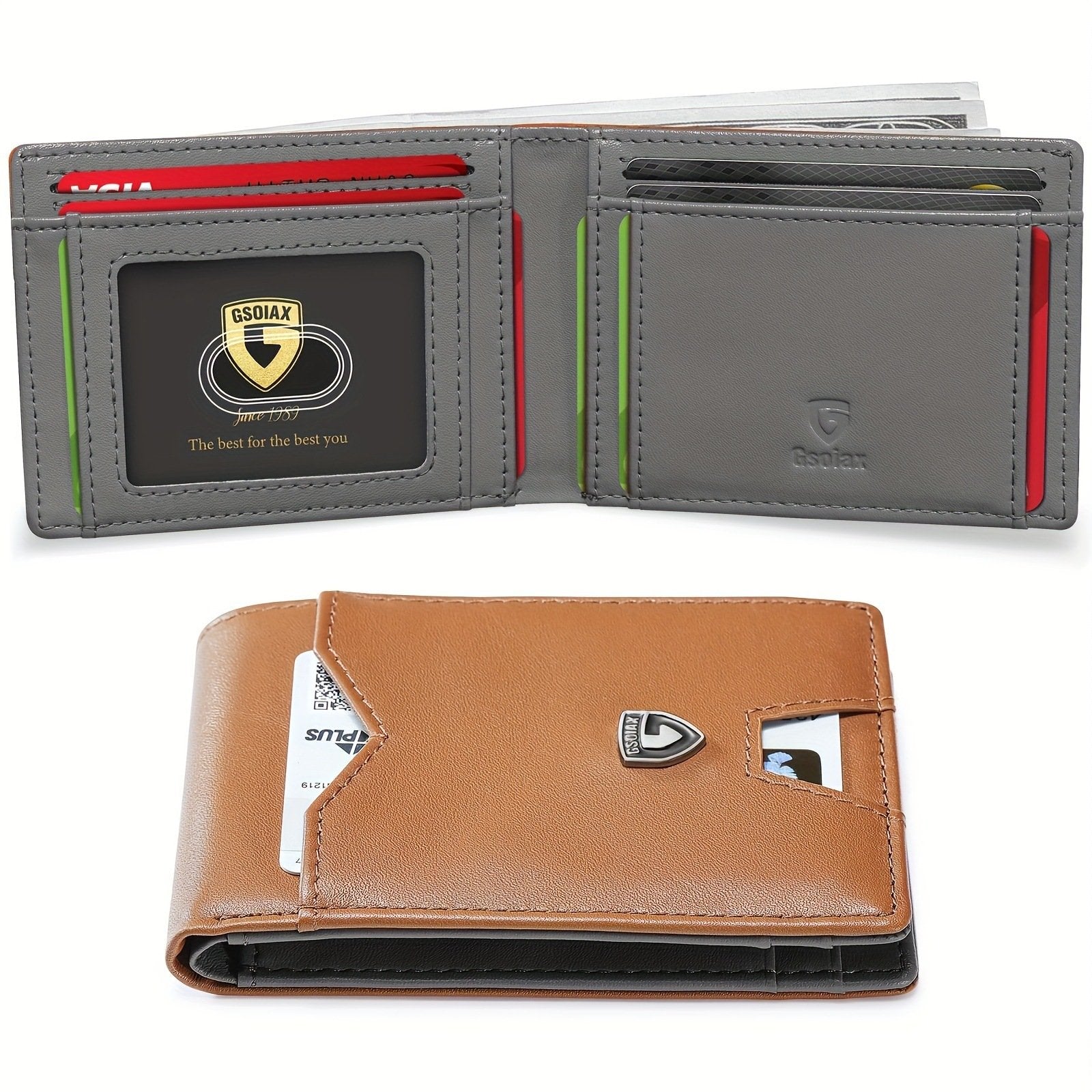 ✨️Slim Wallet for Men with Money Clip🎁💼Best Gift for Your Father Husband Male Friend