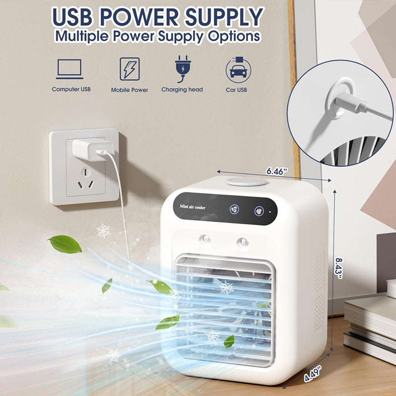 ❄️ Summer 49% Price ❄️ Mini Portable Air Conditioner with Cooling and Humidification Function