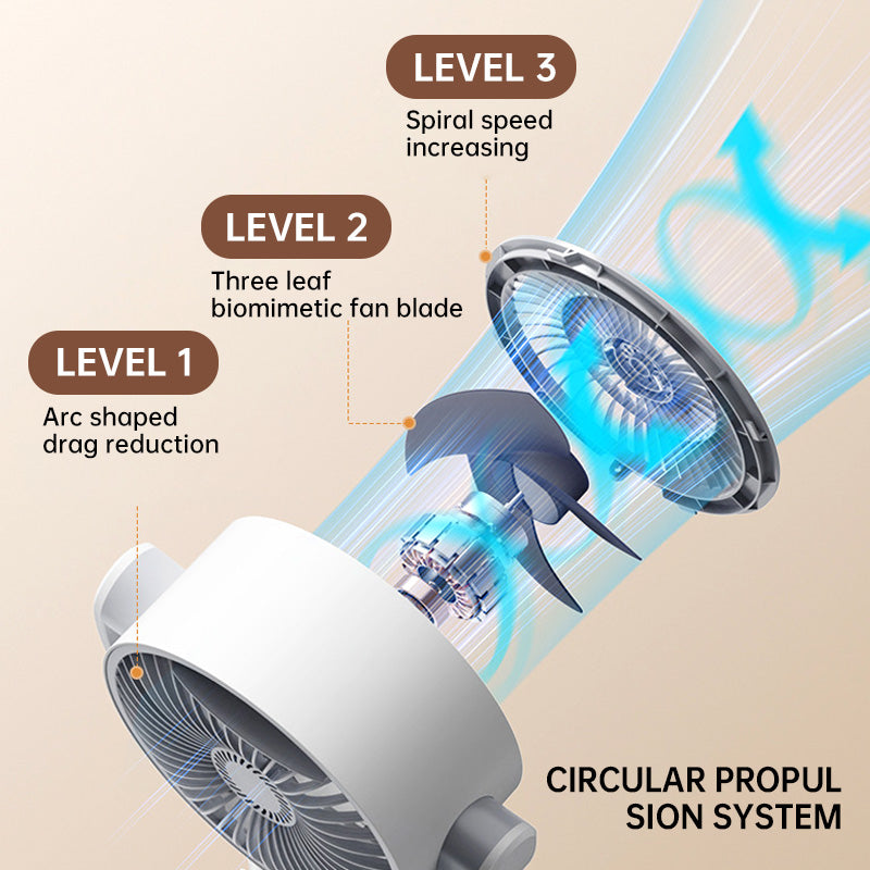 ❄️🔥USB-Powered Silent Energy-Saving Airflow Floor Fan🍃