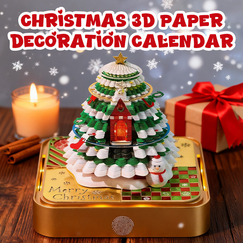 🎁Gift Idea Hot sale 50% OFF🎄Christmas 3D Paper Decoration Calendar