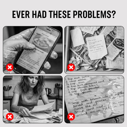 104 Sheets Notebook for Recipes