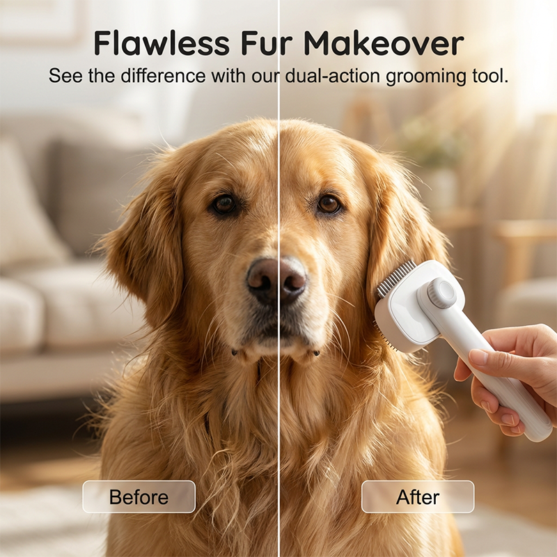 Pet Grooming Combo with Release Button